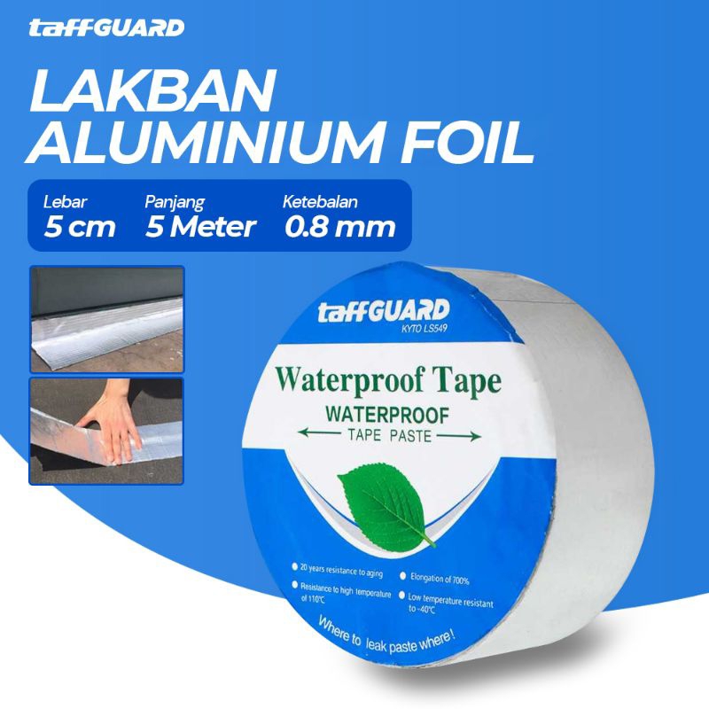 Lakban Anti Bocor Anti Air Aluminium Foil Butyl Waterproof Tape Tebal