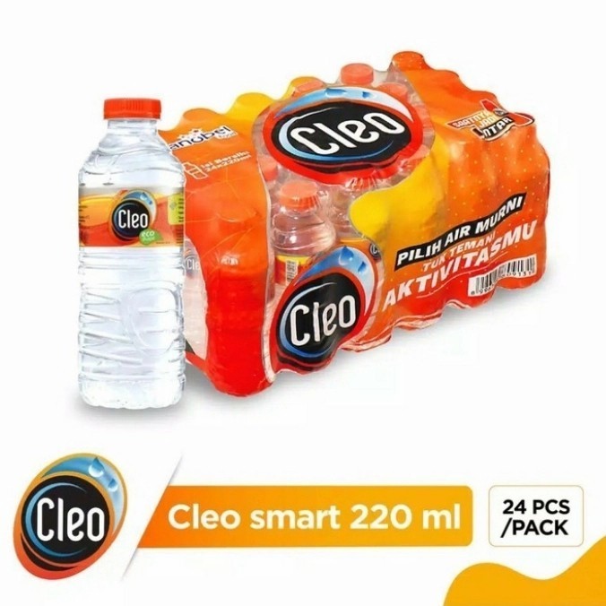 

AIR MINERAL BOTOL 220ml CLEO isi 24pcs