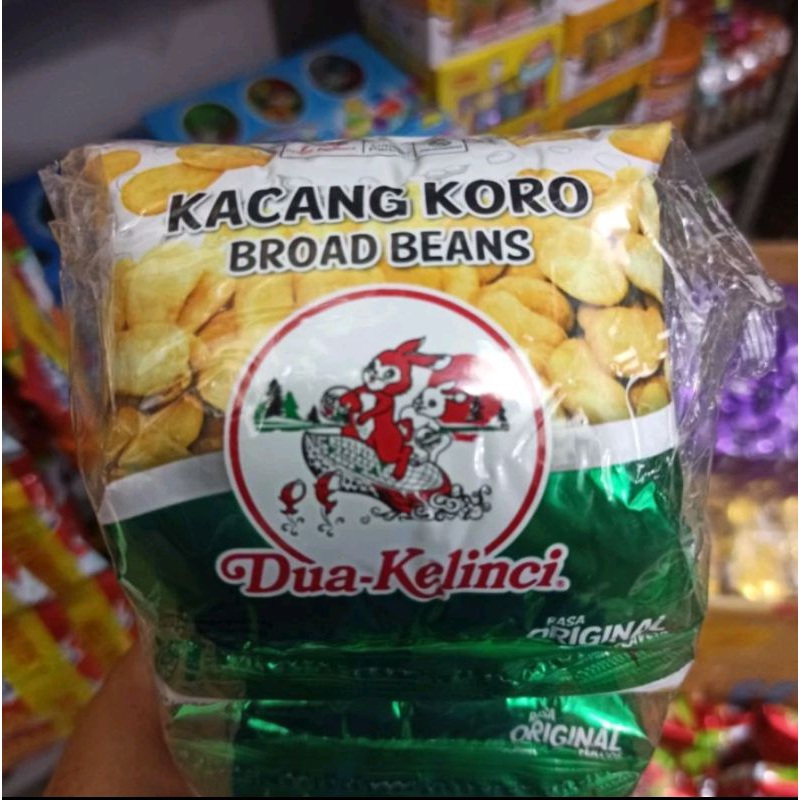 Kacang Koro Broad Beans Garuda Dua Kelinci 18g Rasa Original,Pedas