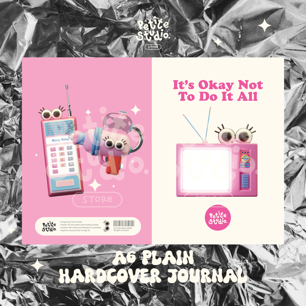 

Petite Studio A6 Plain Journal Hard Cover | Buku Tulis | It's Okay Not To Do It All