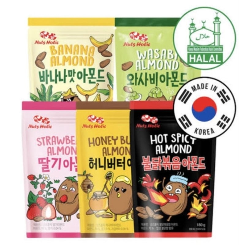 

KORINUS NUTS HOLIC ALMOND 180 GRAM