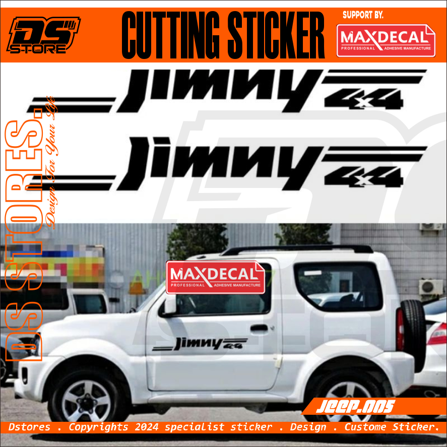 Sticker Stiker Suzuki Jimny Stiker Jeep Jimny Stiker Jimny Stiker Cutting Mobil Jimny 2 Pcs