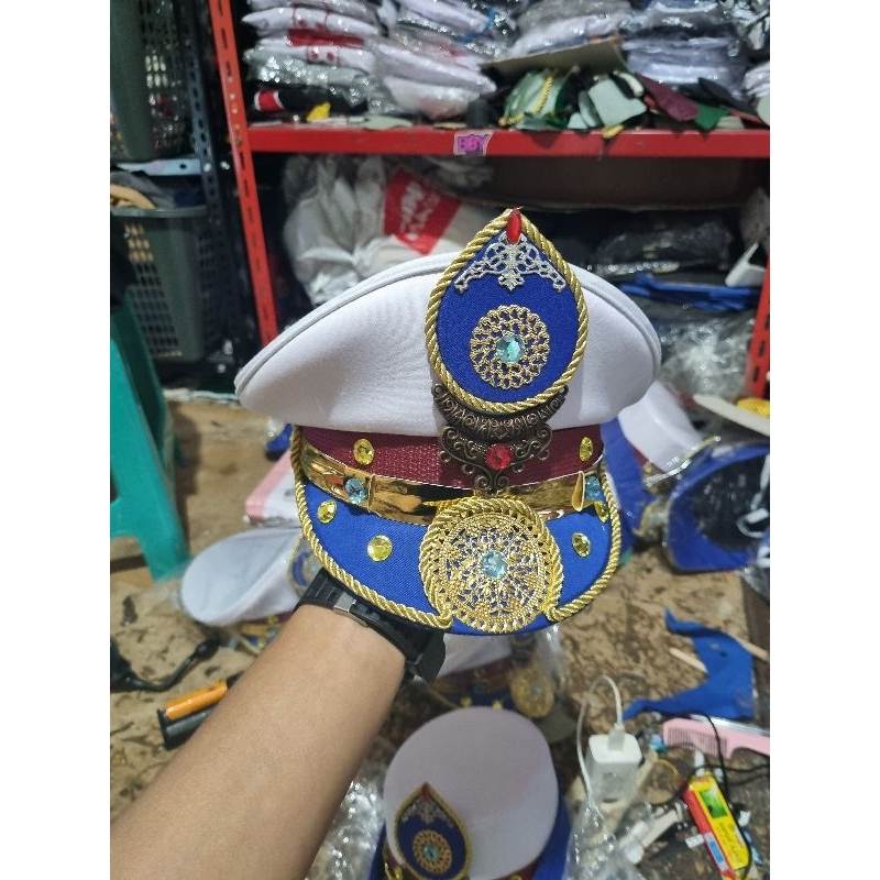 topi pet paskibra mayoret drumband