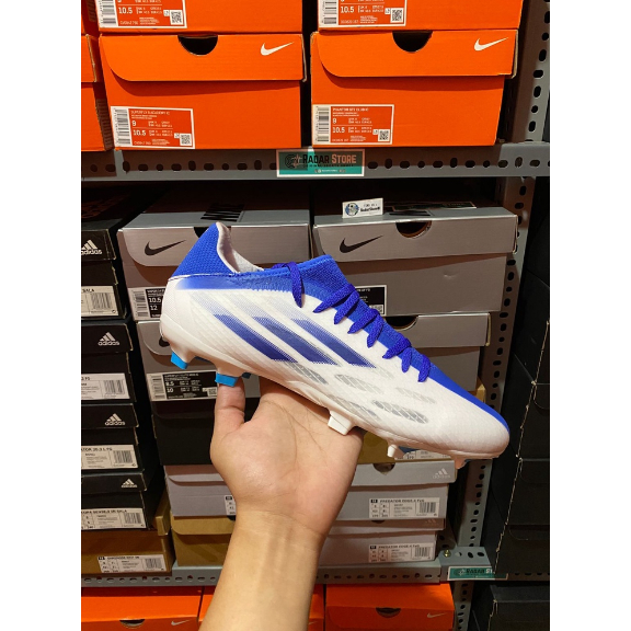 Sepatu Bola Adidas X SpeedFlow.3 FG White Blue GW7480 Original BNIB