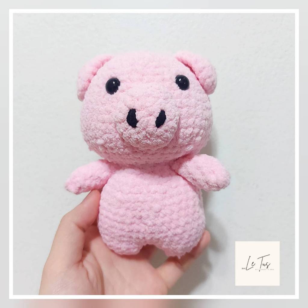 Crochet Piggy Oink Oink /  Boneka Rajut Babi