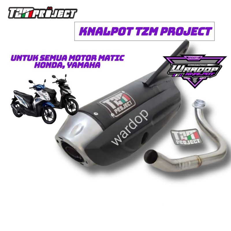 Knalpot Copy TZM Project bas adem Beat / Beat Karbu / Beat street / Scoopy / Vario 125 / Vario 150 /