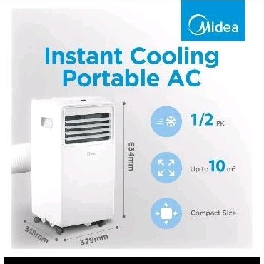Instant Cooling Portable AC Midea 1/2 PK Second/Bekas Garansi