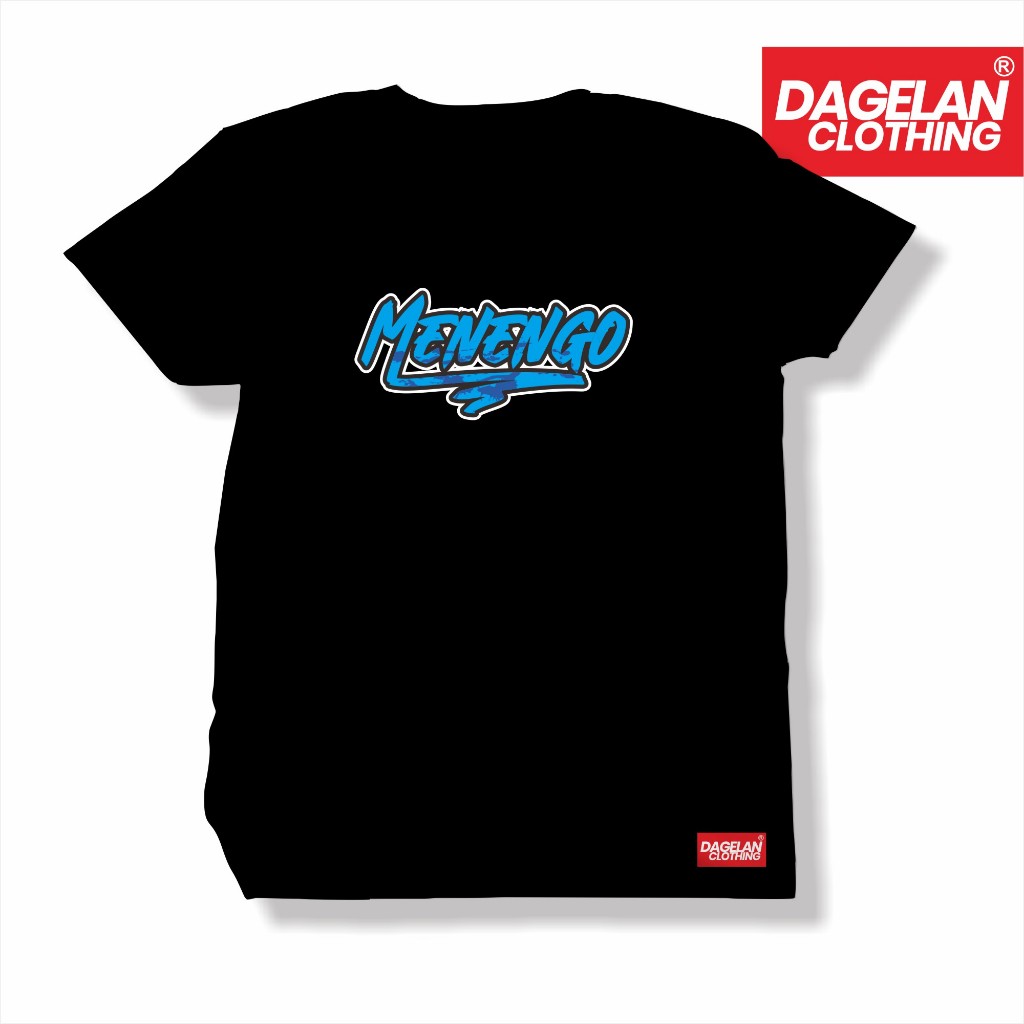 T-shirt  Jawa Menengo Dagelan Clothing Kaos Distro Kata Jawa Viral Katun Hitam