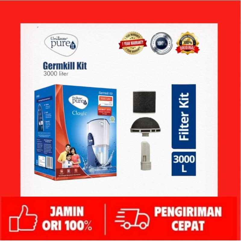 Filter Air Pure It GermKill 3000 L buat Classic 9L Unilever9