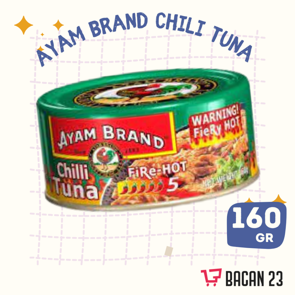 

Ayam Brand - Ikan Chili Tuna (160 gr) / Ikan Kaleng PedasTuna