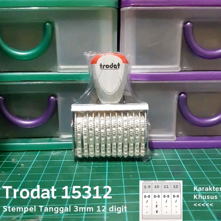 

Stempel Angka Manual 12 Digit 3mm 4mm 5mm Trodat 15312 15412 15512
