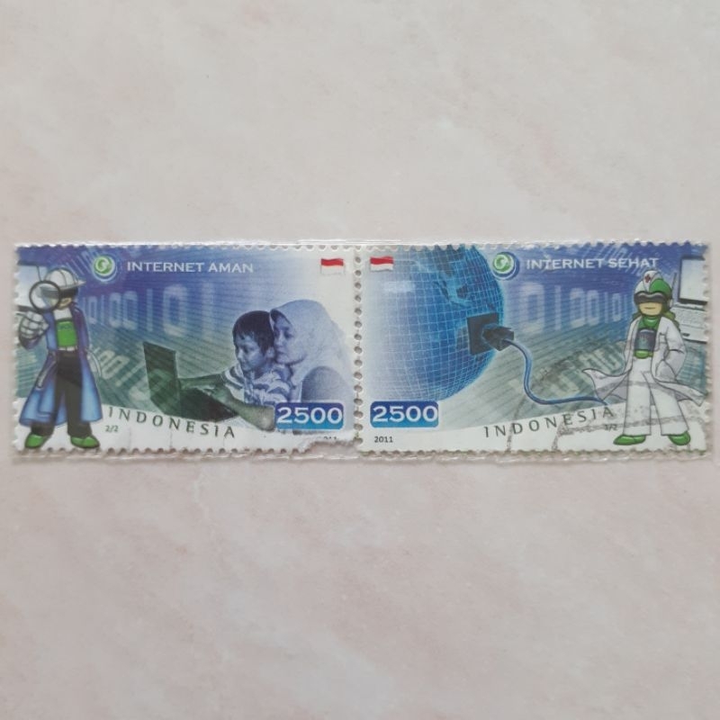 

Perangko Indonesia Internet Tahun 2011 set lengkap 2pcs