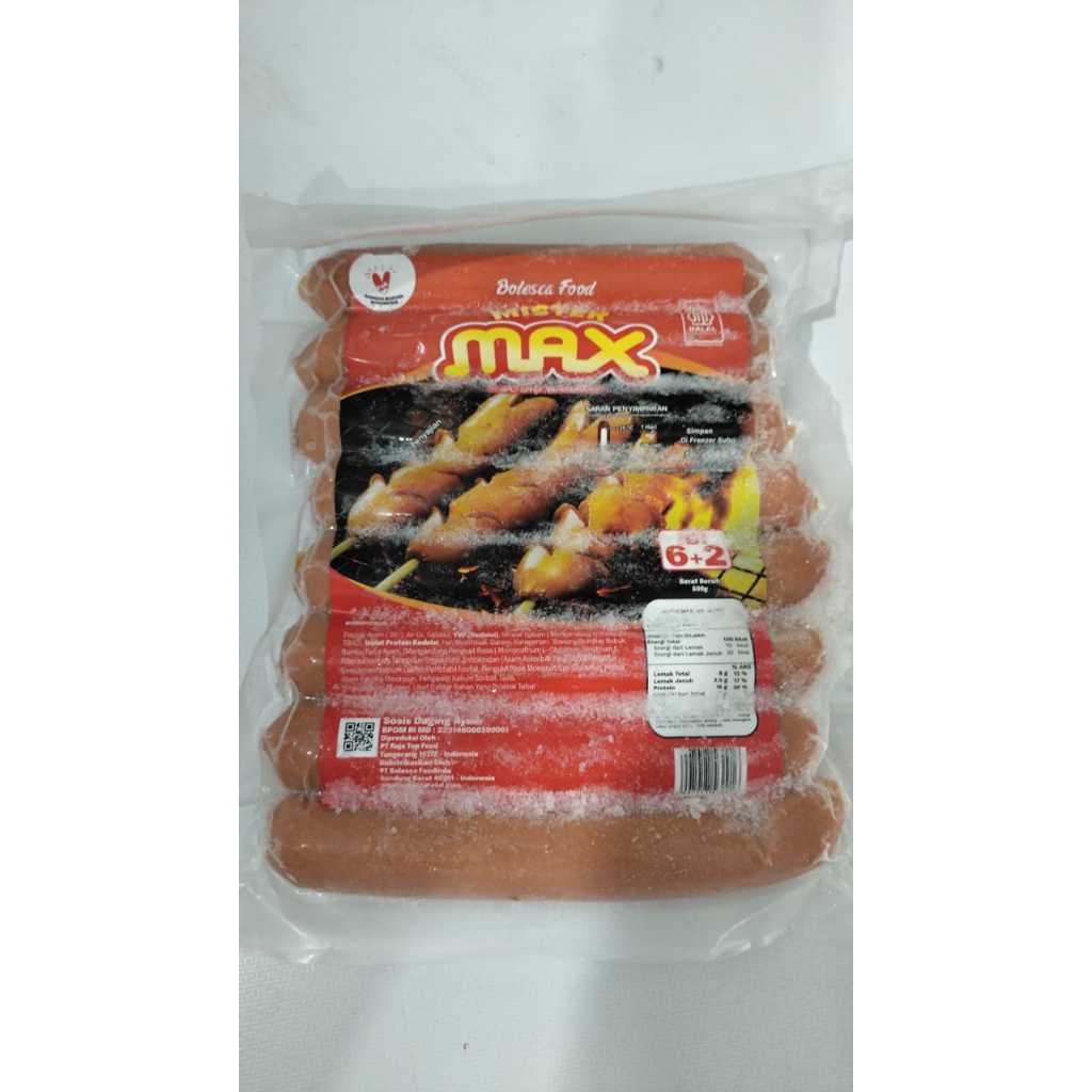 

Sosis Max Jumbo isi 8 & 12