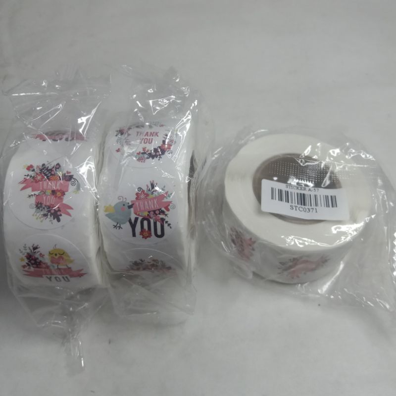 

[ 500 pcs ] stiker/ sticker Thank You kode STC0371