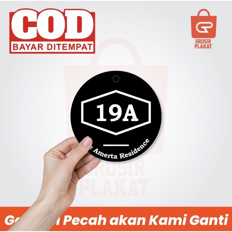 

Papan Nomor Rumah Akrilik 2 Lapis
