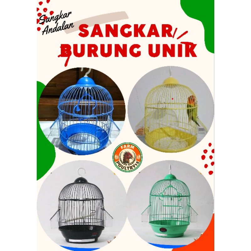 Sangkar Burung Keren A303 Sangkar Besi Lipat Kandang Hamster Sangkar Burung Lovebird Sangkar Kenari 