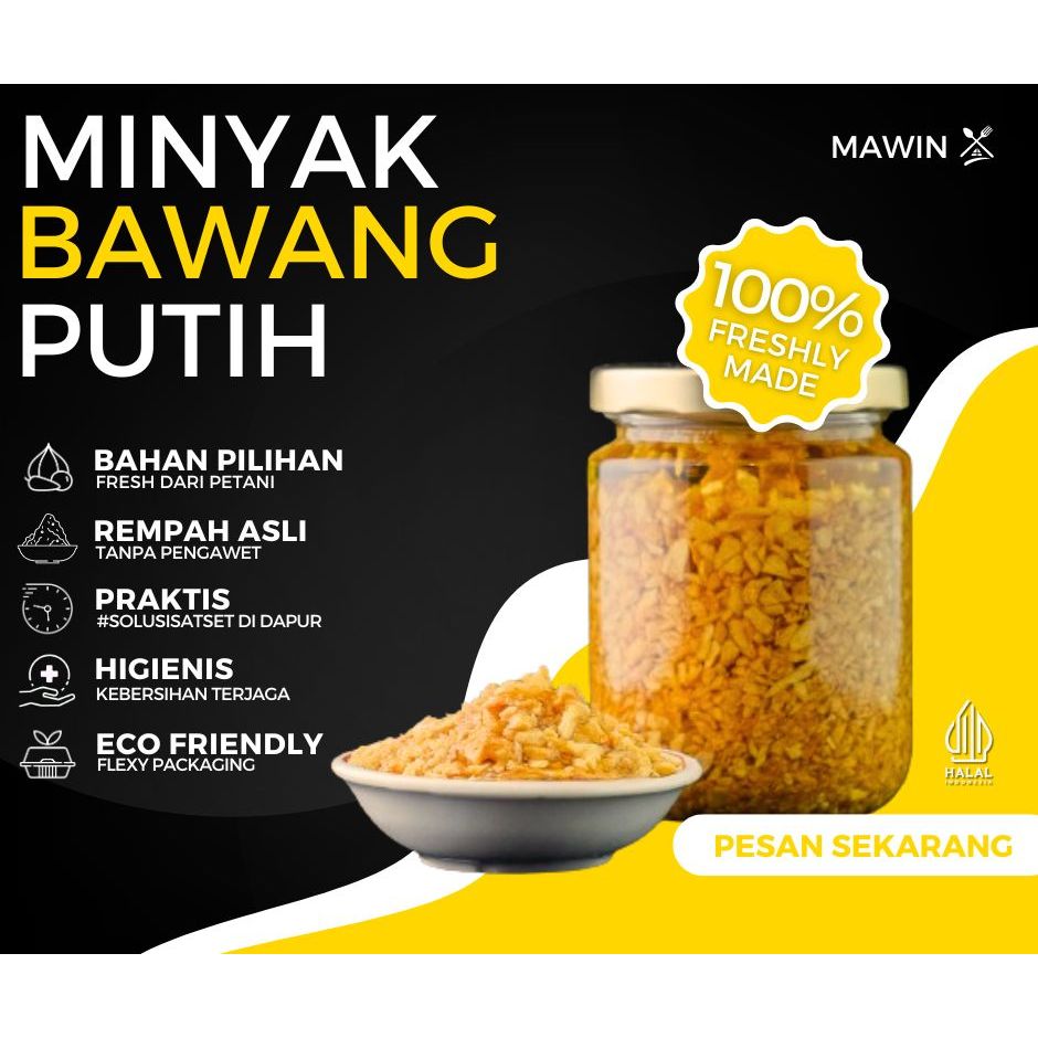 

MAWIN Minyak Bawang Putih / Garlic Cooking Oil
