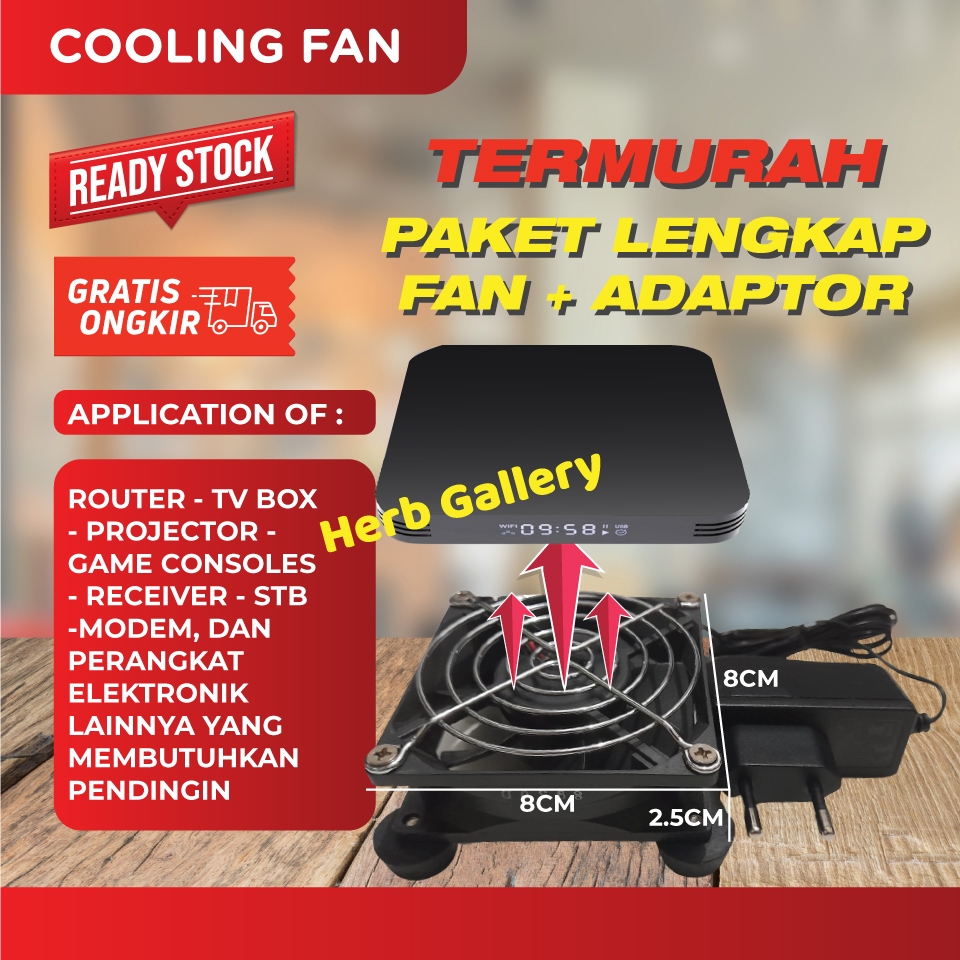kipas fan stb pendingin tv digital Set top box stb android tv box router