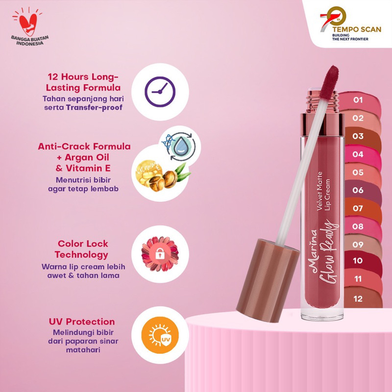Marina Glow Ready Velvet Matte Lip Cream