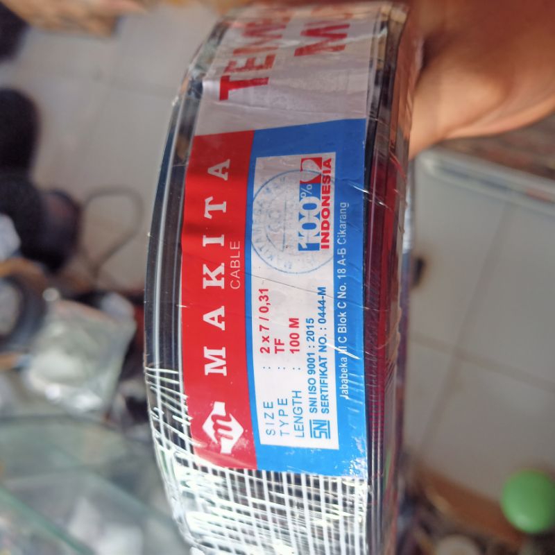 KABEL MAKITA 2X7 TEMBAGA KABEL WALET HARGA METERAN