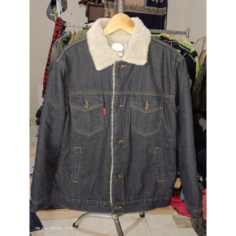 Jaket Jeans Sherpa