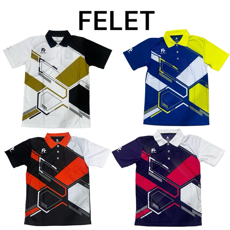 Kaos Kerah Badminton Olahraga Felet COL5525