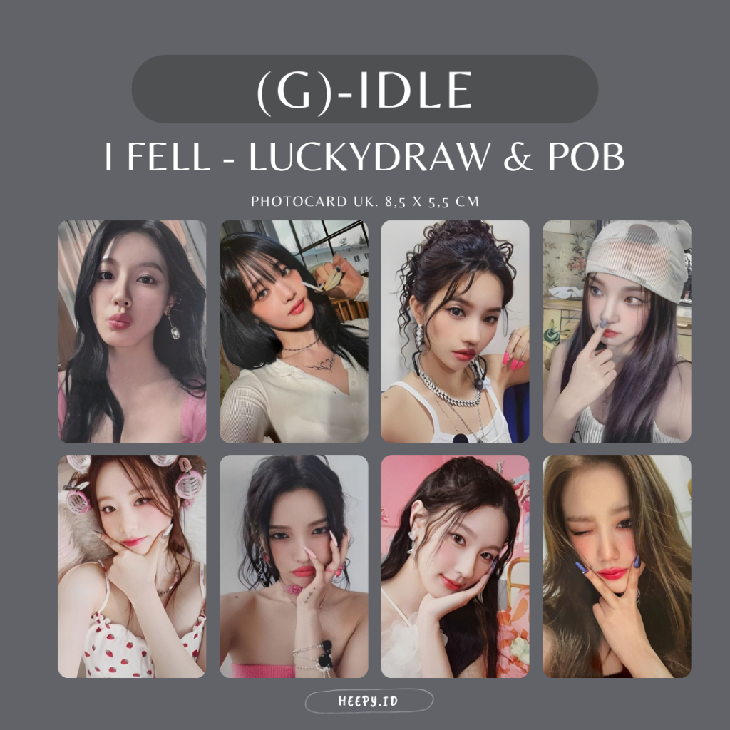 [G-IDLE] UNOFFICIAL PHOTOCARD (G)-IDLE I FELL