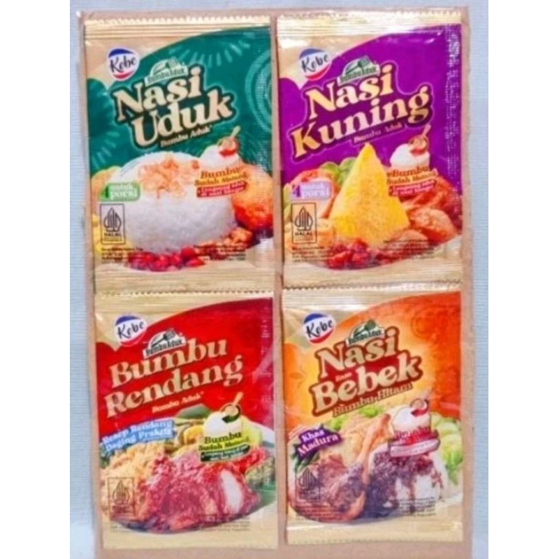 

KOBE BUMBU NASI UDUK 15 GRAM/KOBE BUMBU NASI KUNING 15 GRAM/KOBE BUMBU NASI RENDANG 15 GRAM/KOBE NASI BEBEK 15 GRAM