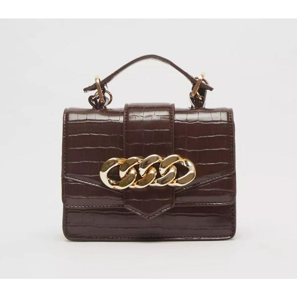 Max Fashion Brown Closure Bag