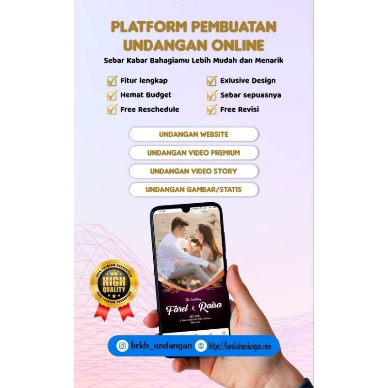 Undangan pernikahan website/ Undangan pernikahan digital/ Undangan pernikahan online