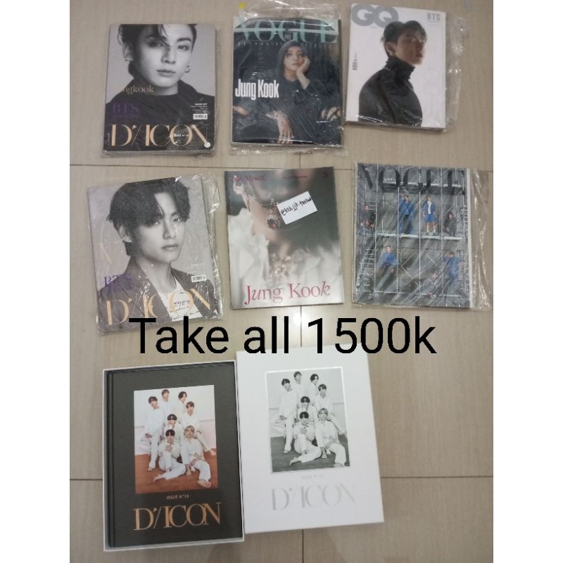 SALE MAGAZINE BTS JUNGKOOK DICON GQ VOGUE PHOTOFOLIO
