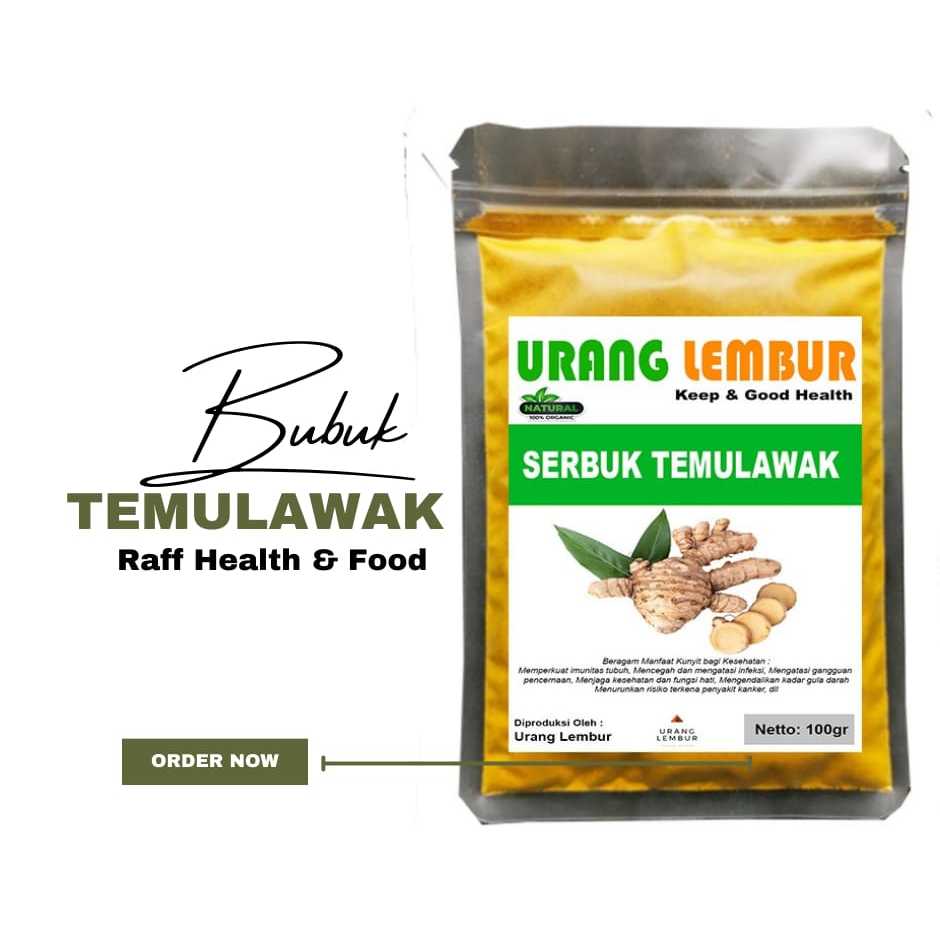 

Temulawak Bubuk Original Murni Tanpa Campuran, Bubuk Temulawak Grade A 200Gram