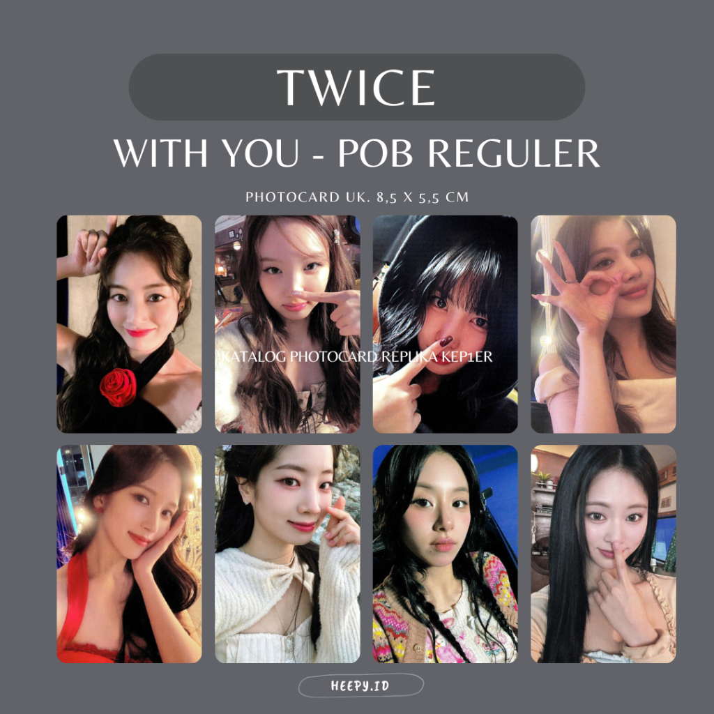 [TWICE] UNOFFICIAL PHOTOCARD TWICE WITH YOU POB REGULER