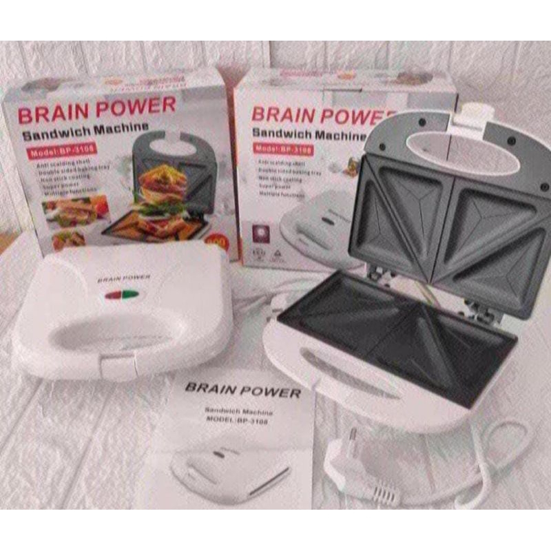 BRAIN POWER SANDWICH MACHINE (MODEL BP-3108)-PEMBUAT SANDWICH
