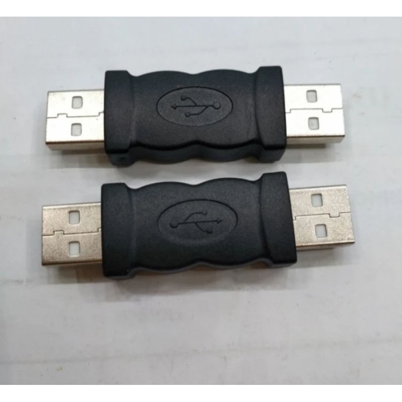 CONECTOR USB MALE TO MALE VER 2.0 / JACK USB MALE TO MALE