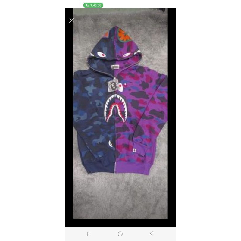 hoodie zipper bape
