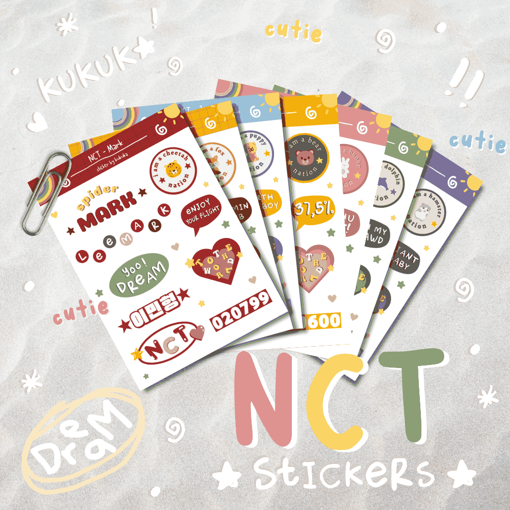 

[KUKUKA] NCT DREAM Sticker Deco Aesthetic A6