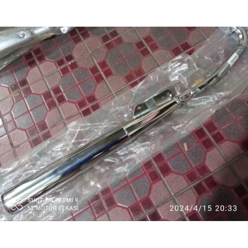 knalpot supra x 100 KEV original ahm