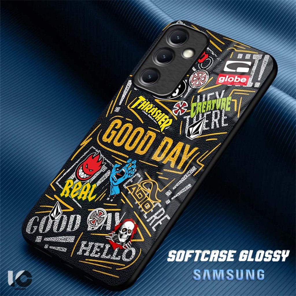 [LR01] Softcase Glossy Samsung A15 M15 A16 A25 A35 A55 Case Samsung Kilau Aesthetics Mika Silikon Pe