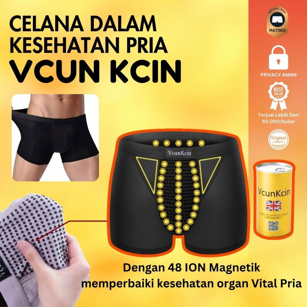 Celana Dalam Terapi Keperkasaan Kesehatan Magnet Magnetic Magnetik Pembesar Kelamin Pria Dewasa Vcun