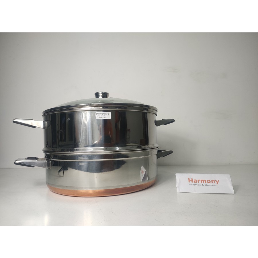 Steamer Sunler 32cm Susun 2 SS-PX436 Panci Kukus Stainless +Tutup Kaca