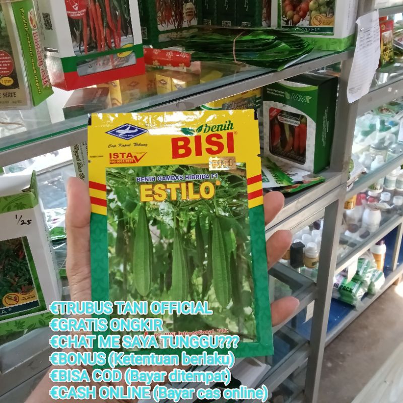 Benih Bibit Oyong Gambas Estilo F1, Umur Panen pendek Genjah, menguntungkan. Isi 10 gram Kadaluarsa.