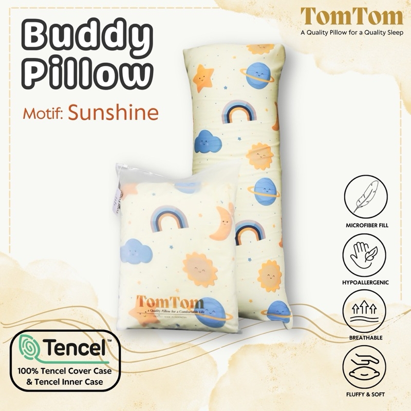 Tomtom Premium Microfiber BUDDY PILLOW + Cover SUTRA TENCEL 60s Motif SUNSHINE