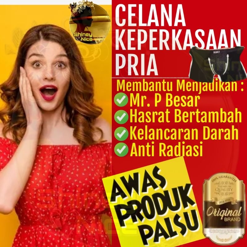 Celana Dalam Boxer Kesehatan Seksual Pria Reproduksi Ejakulasi DIni Prostat Produk Original Asli-A1w