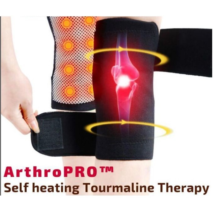 Alat terapi lutut sabuk terapi lutut magnetik ampuh pemanas nyeri lutut sendi