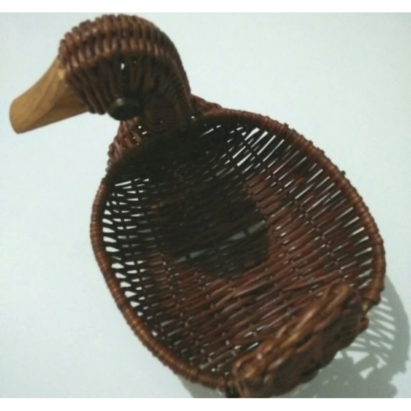 PAJANGAN DEKORASI KERAJINAN ROTAN ANGSA / SEPEDA