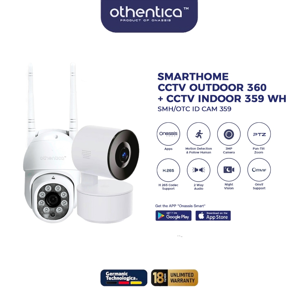 Othentica Smart Bundling CCTV Outdoor 360 WH + CCTV Indoor 359 WH