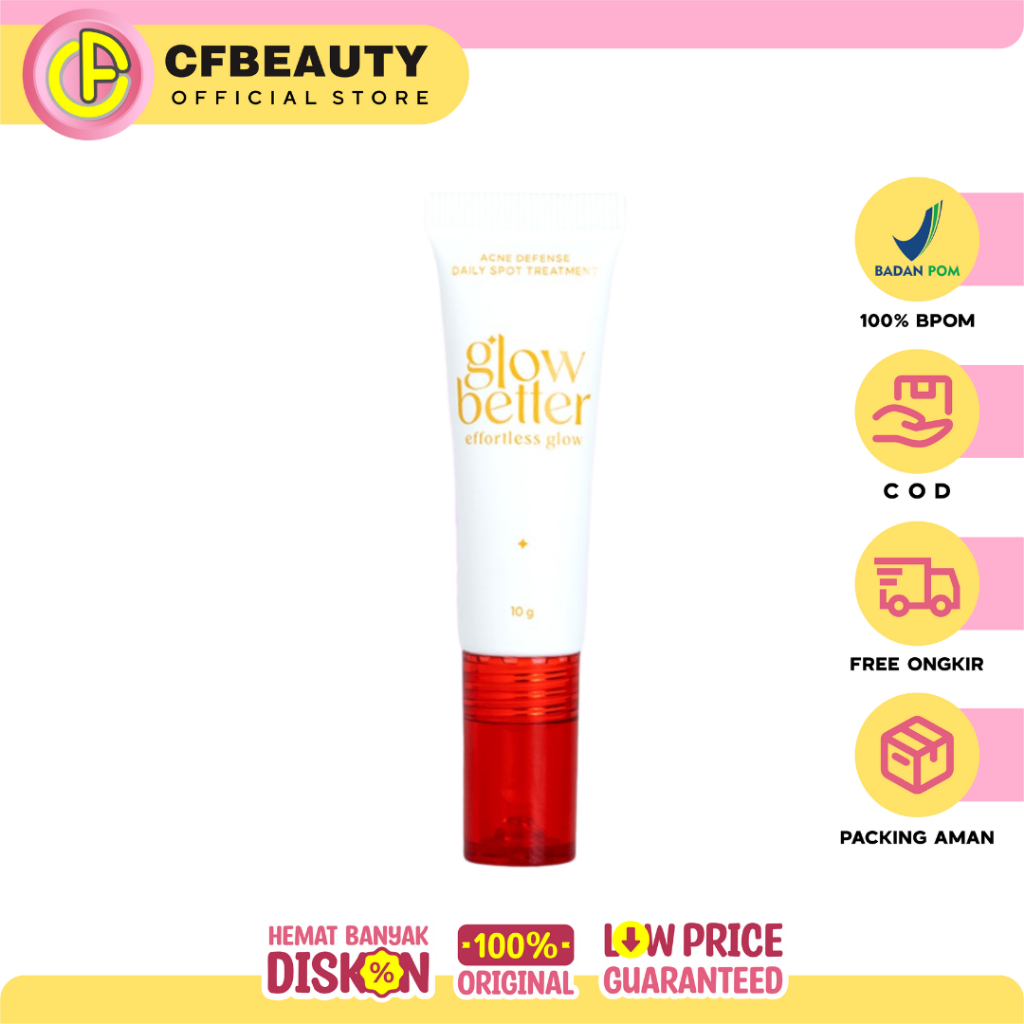 Glow Better Effortless Glow Acne Defense Daily Spot Treatment 10gr - Skincare untuk Menghilangkan Je