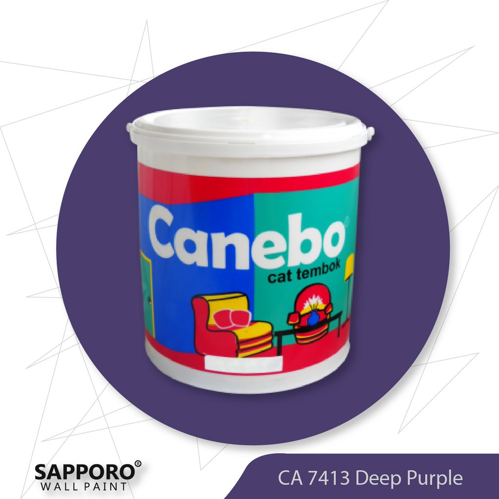 Cat Tembok Canebo Deep Purple 5KG Cat Tembok Terbaik Termurah