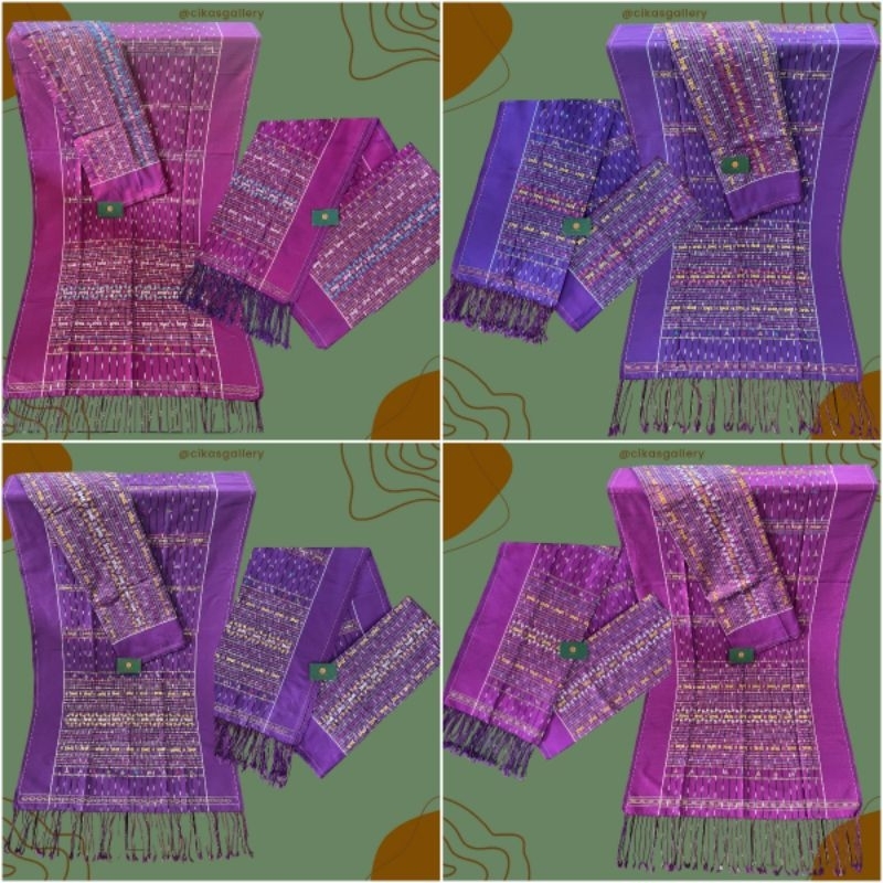 Songket Tenun Simalungun Ungu Cantik